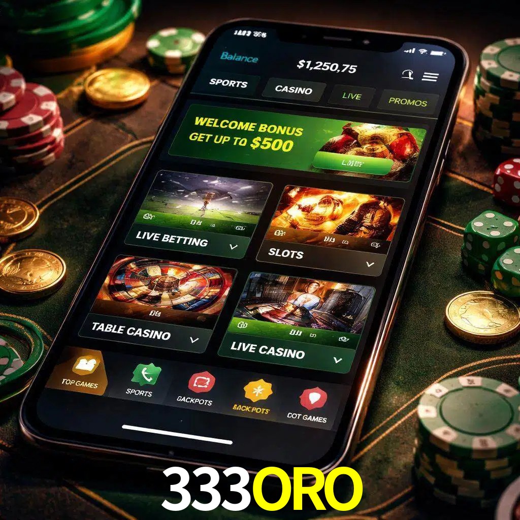 Diseño de juegos móviles 333ORO para usuarios en México